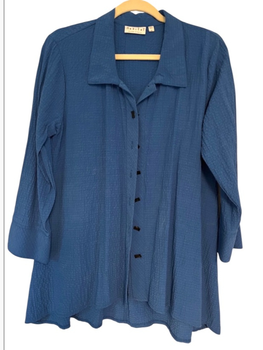 Habitat Textured Blue Tunic Top